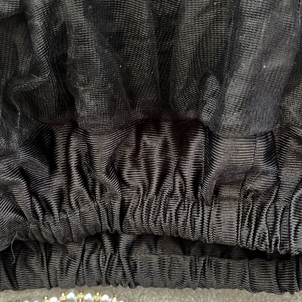 Adult size medium toile skirt black elastic waist by costumes USA - Picture 4 of 5